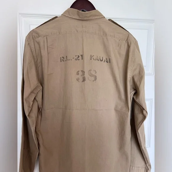 Ralph Lauren Tan Casual Button Down Shirt - Picture 4 of 4